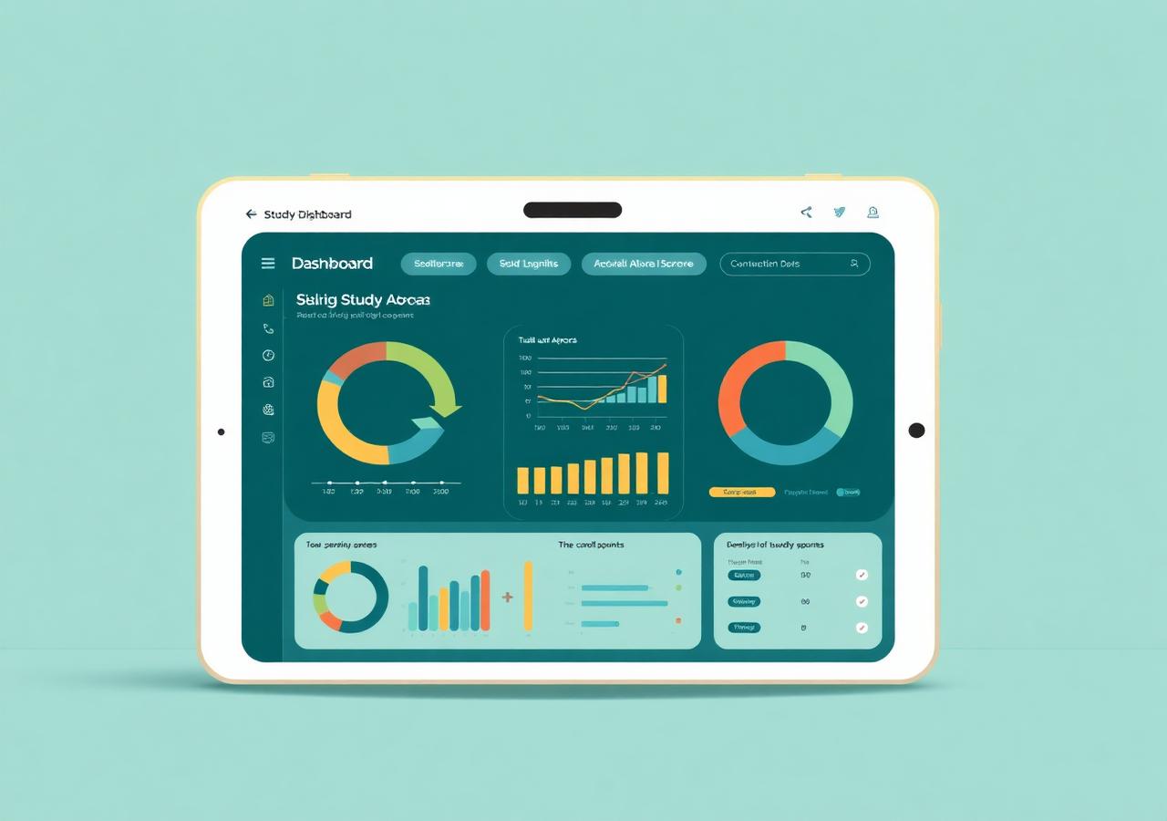Preview of a personalised study-abroad report with scores, charts and checklists